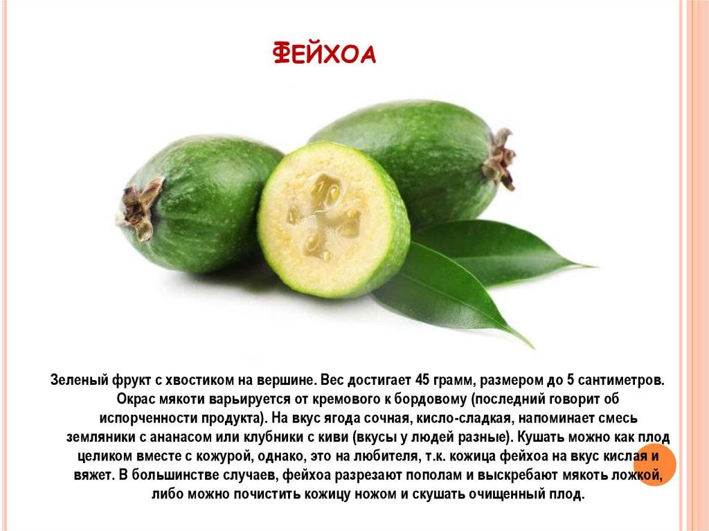 Как есть фейхоа?