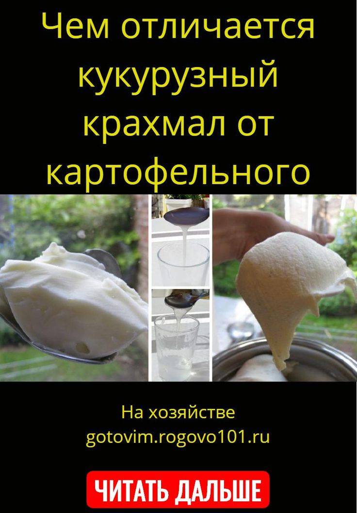 Можно ли заменить кукурузный крахмал картофельным: советы поваров, отличия в готовом блюде
