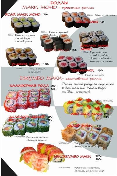 Чем роллы отличаются от суши?