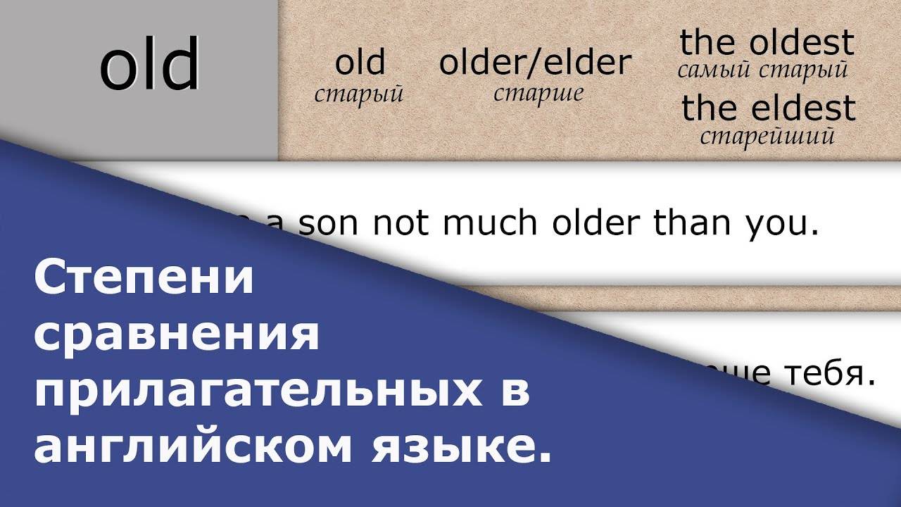 What's the difference between 'elder' and 'older'?