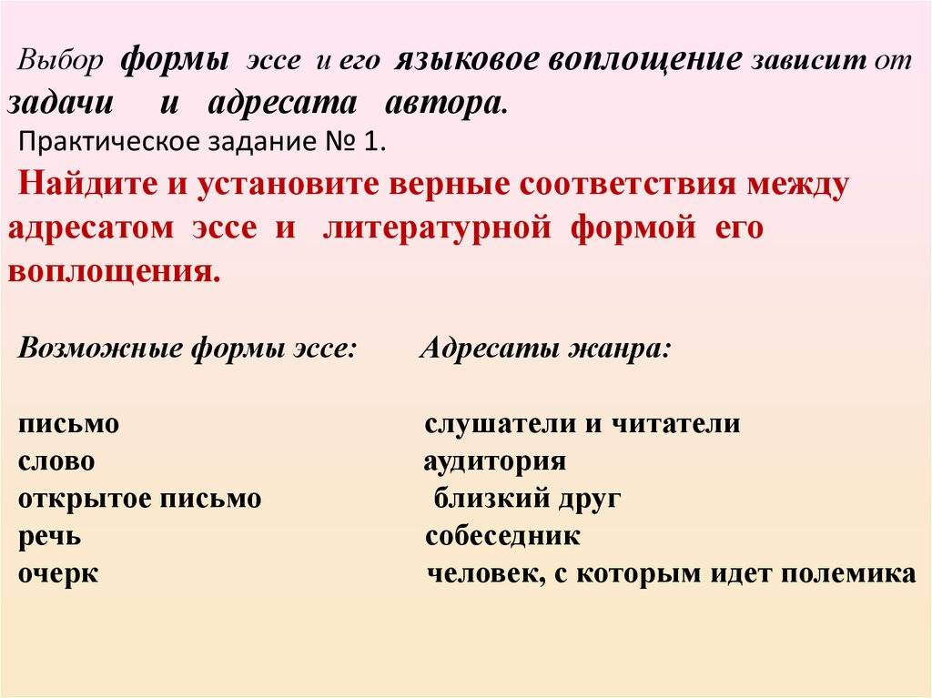 Отличие эссе от сочинения: какая разница?