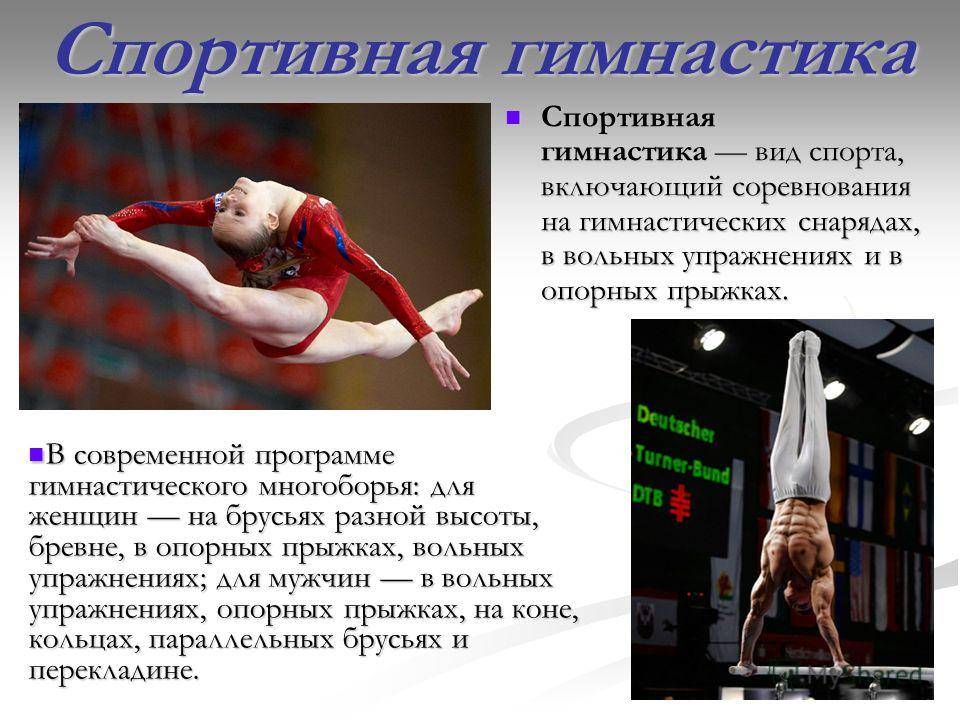 Виды гимнастики
