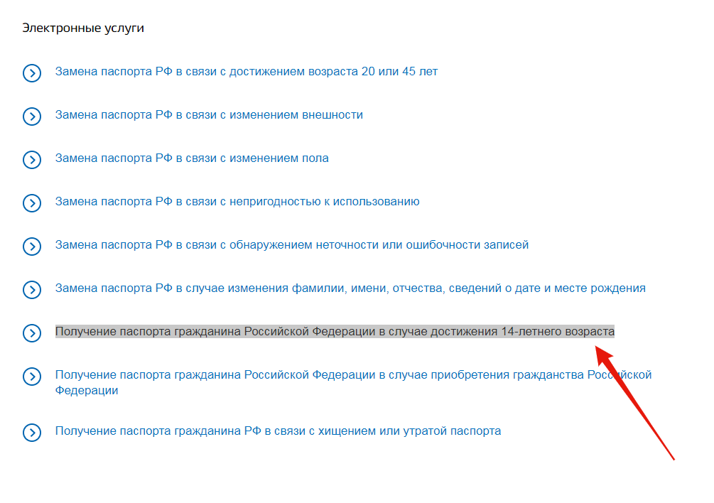 Получение паспорта рф в 14 лет через мфц