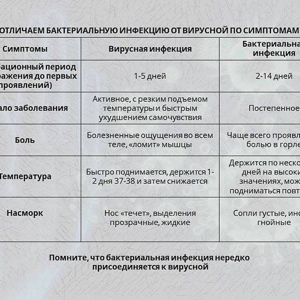 Отличия вирусной инфекции от бактериальной, как отличить вирусное заболевание от бактериального у детей и взрослых