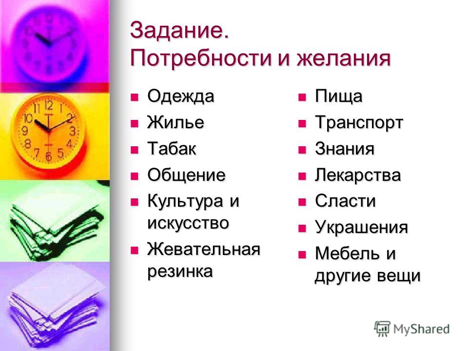 Разница между желаниями и потребностями | moneypapa
