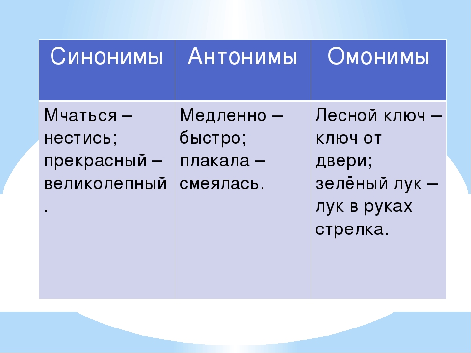 Про синонимы, антонимы и другие… (занимательное языкознание) - микс