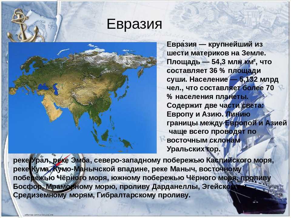 Части света и материки