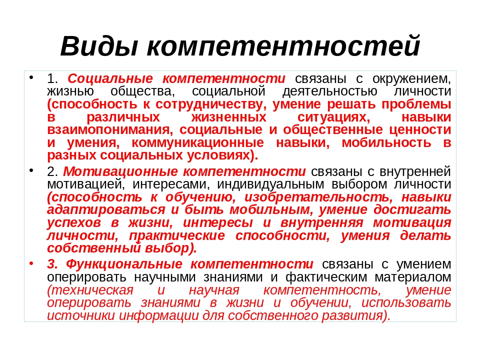 В чем разница между компетентностью и компетенцией? что такое компетенция.