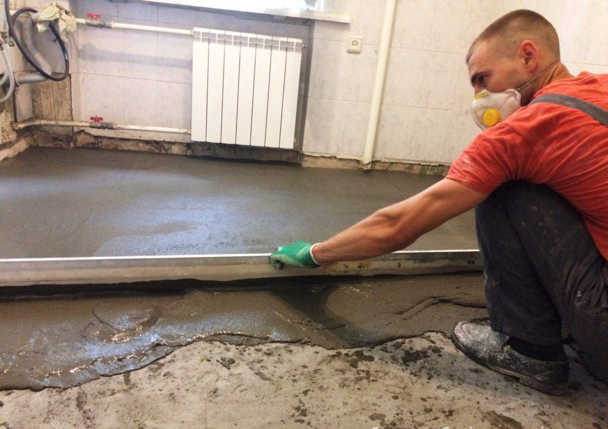 Подробная инструкция по заливке пола бетоном, работа по заливке пола своими руками