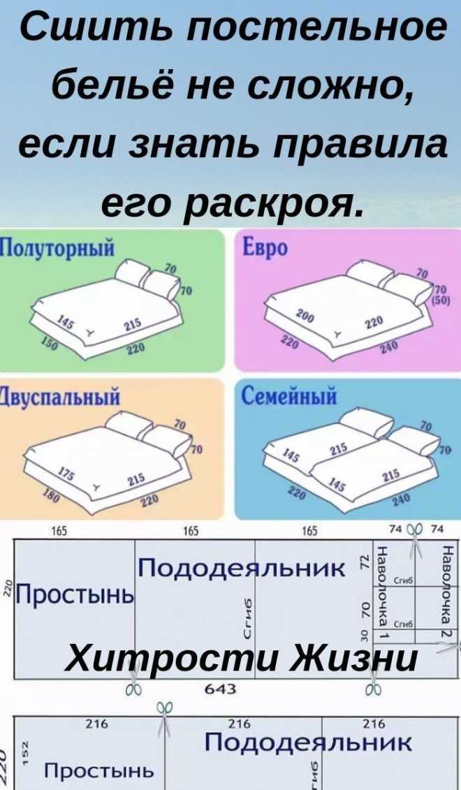 Как сшить постельное белье своими руками: пододеяльник, размеры, инструкция