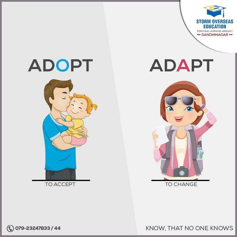 Adapt vs. adopt - what is the difference? (with illustrations and examples)