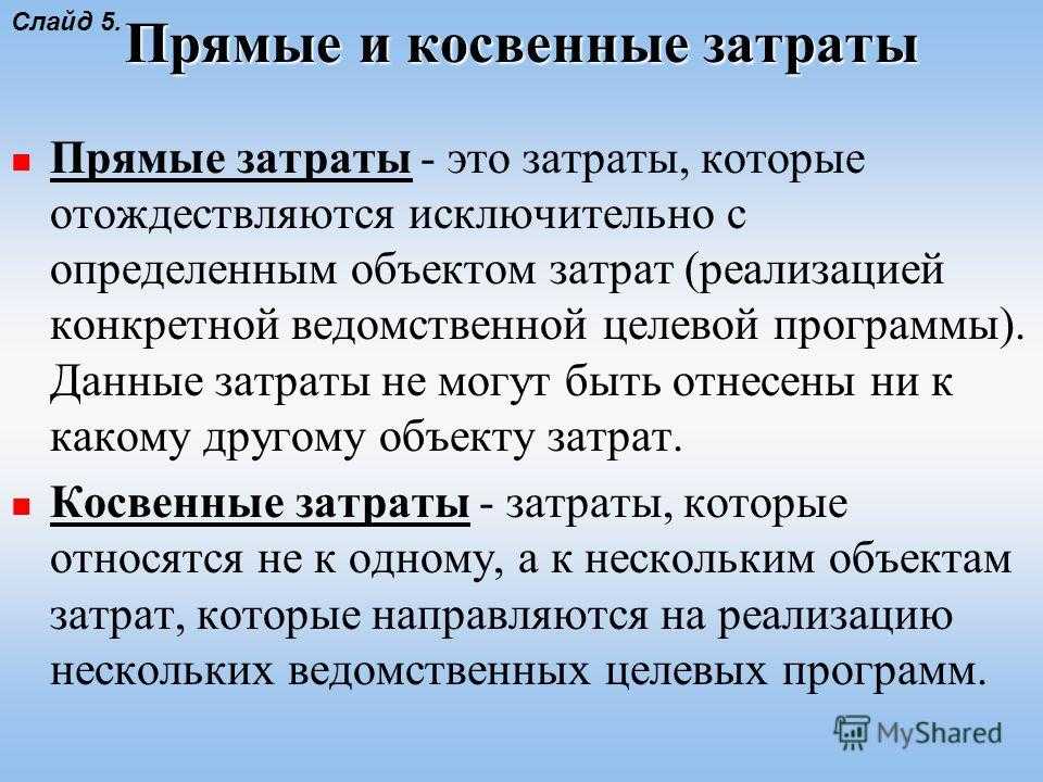Понимание калькуляции затрат на поглощение и калькуляции переменных затрат