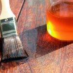 Нанесение олифы оксоль.