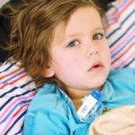 У ребёнка ОРЗ.