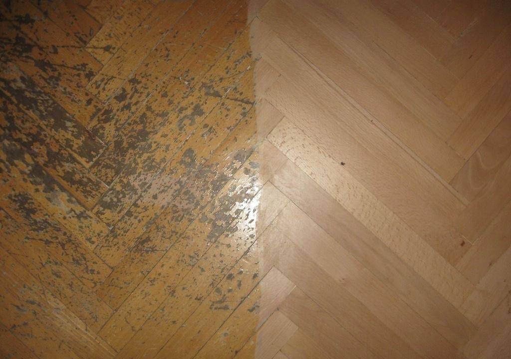 До шлифовки и после.