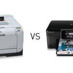 Отличие лазерного принтера от струйного.