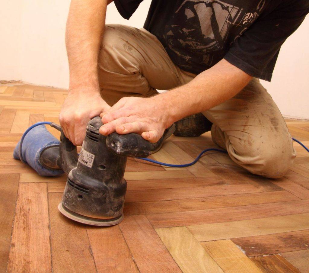 Циклёвка паркета.