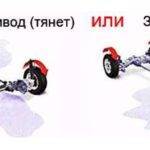 Передний привод и задний.