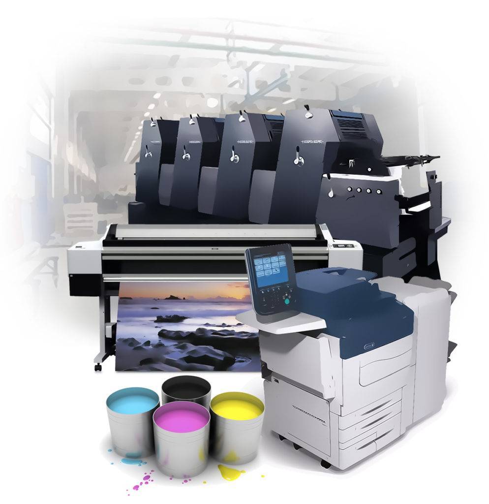 Цифровая и офсетная печать.