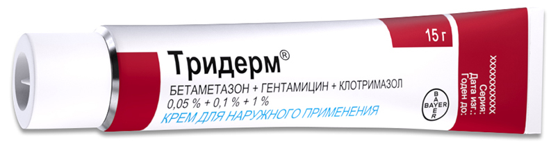 Тридерм крем.