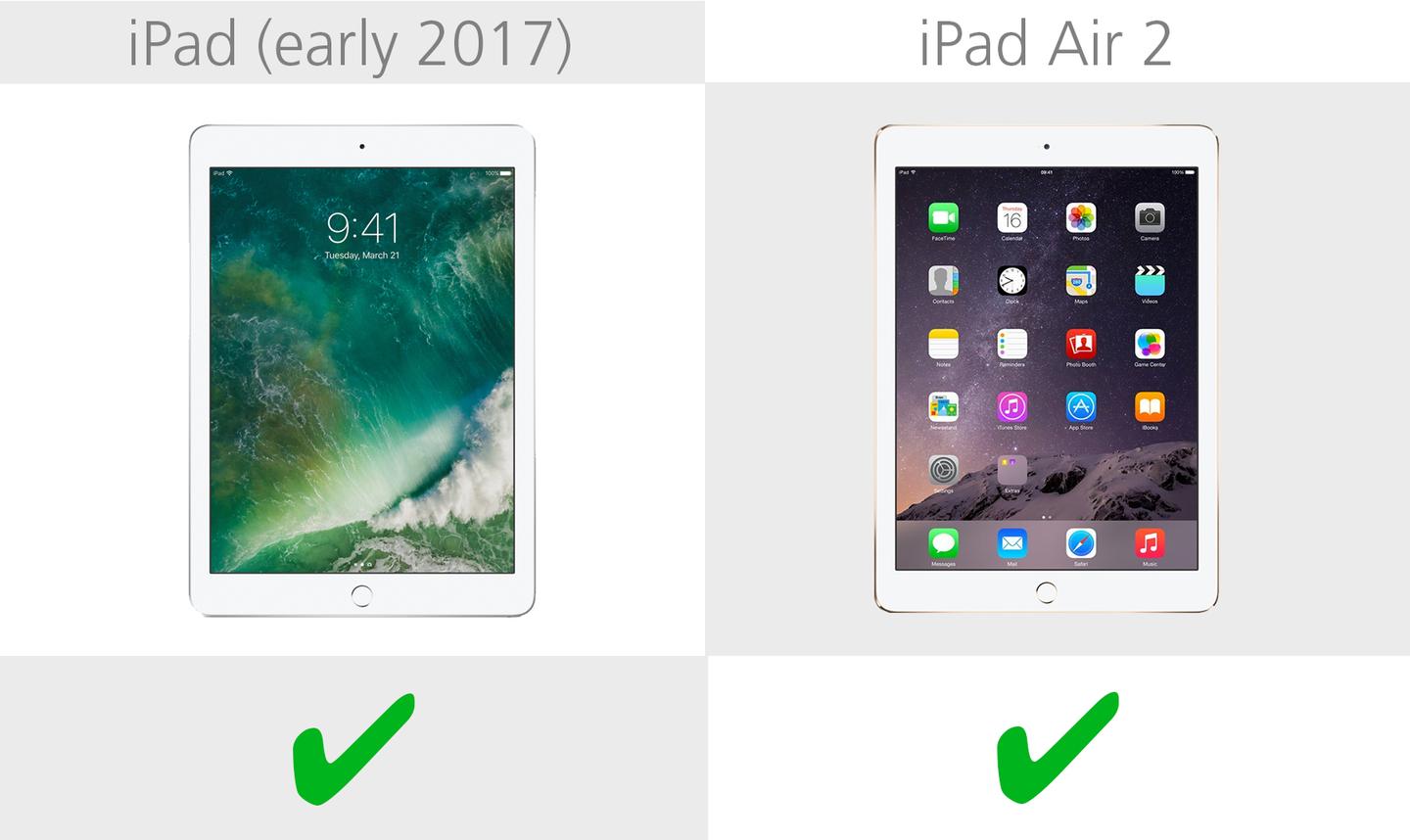 Чем новый ipad 9,7 хуже ipad air 2. нет смысла менять
