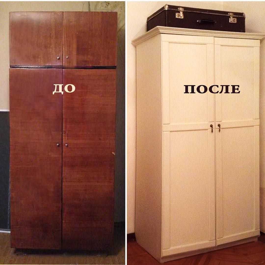 Как покрасить шкаф своими руками