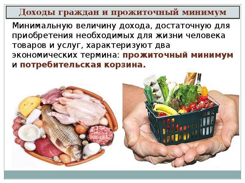 Чем потребительская корзина отличается от прожиточного минимума для учащихся 7 класса
