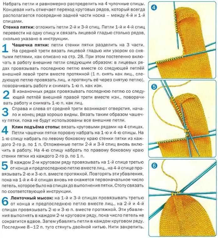 Вязание носков спицами для начинающих: инструкция с фото, советы, видео