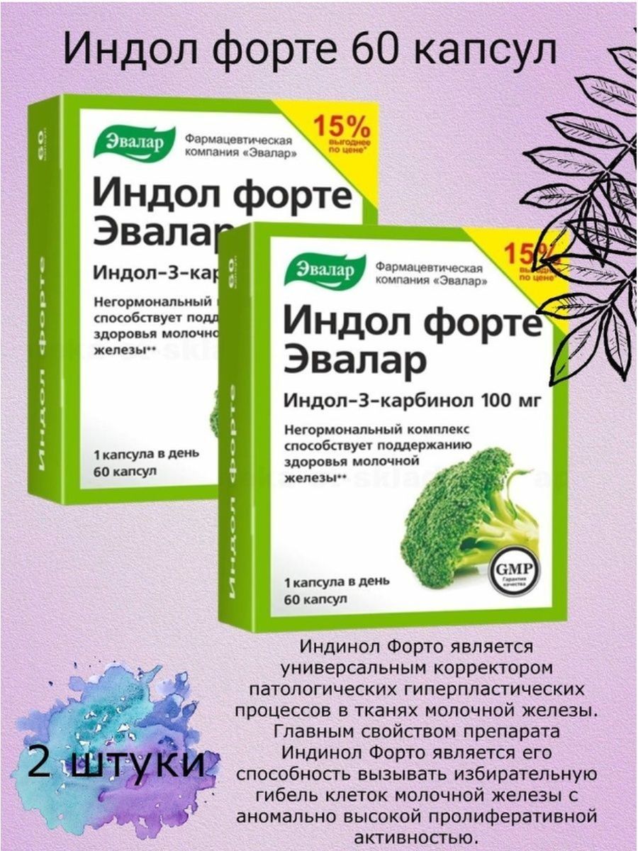 Что лучше: индинол или индол форте эвалар