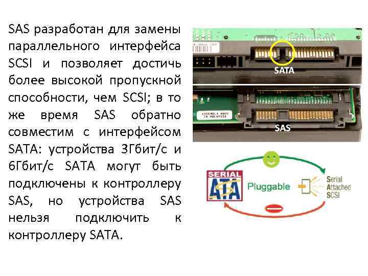 В чем разница между sas и sata? | в чем разница