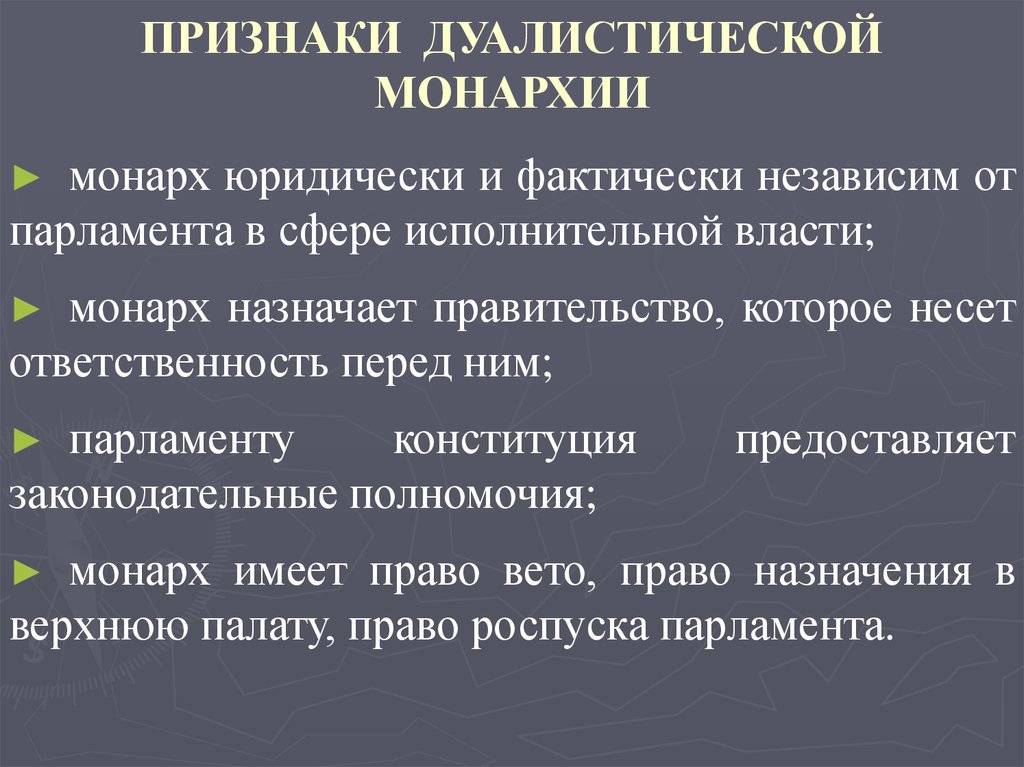Формы правления и государственные режимы в зарубежных странах