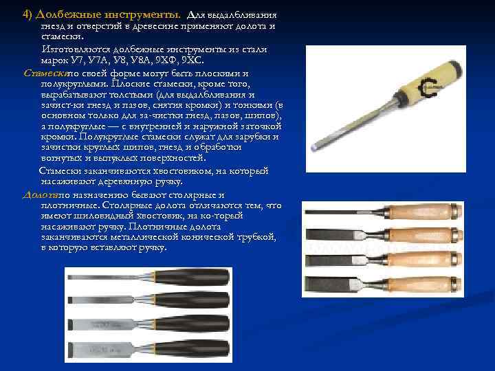 Долото - выдалбливаем отверстия правильным инструментом