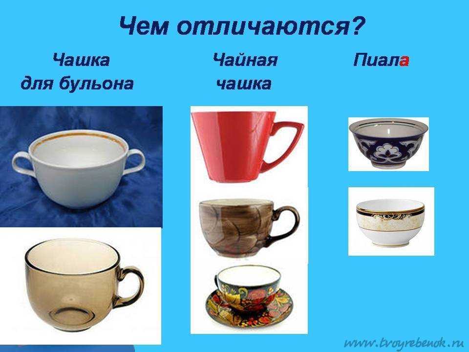 В чем разница между кружкой и чашкой, как выглядит кружка, что такое чашка