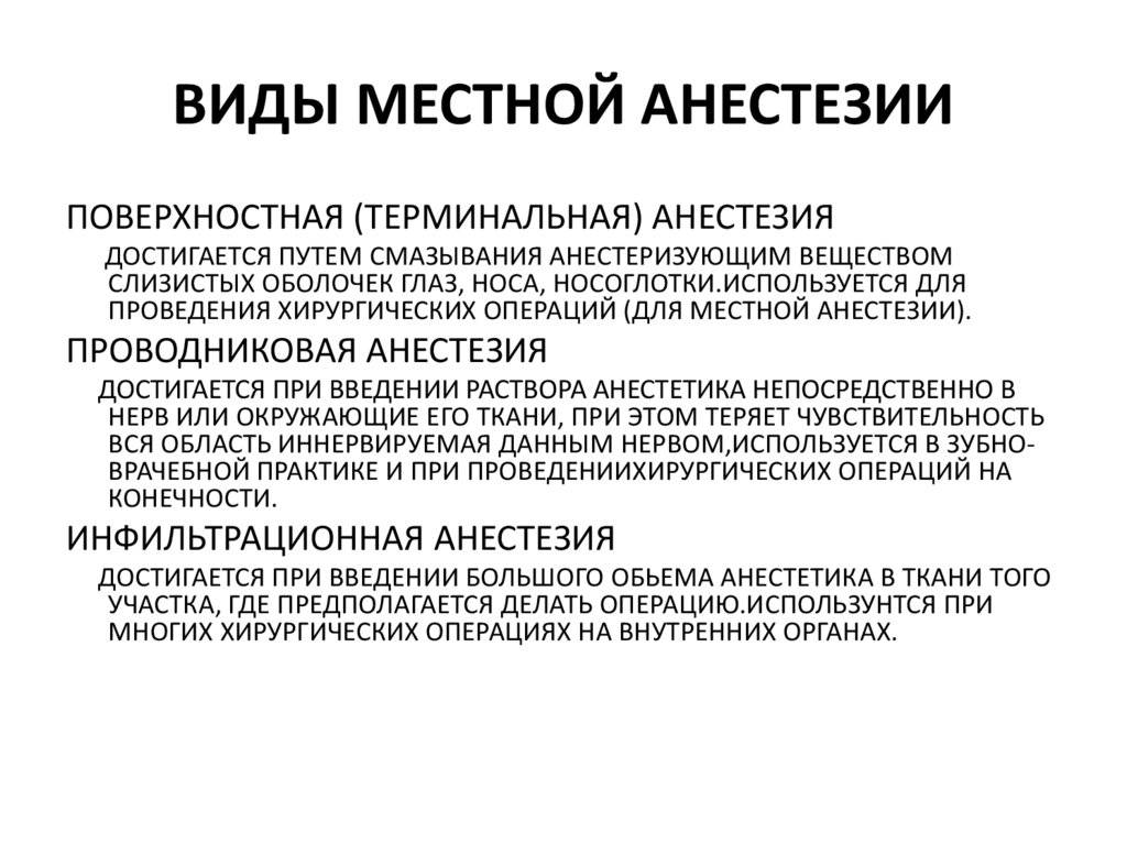 Что такое анестезия и наркоз - анестезиология и реаниматология