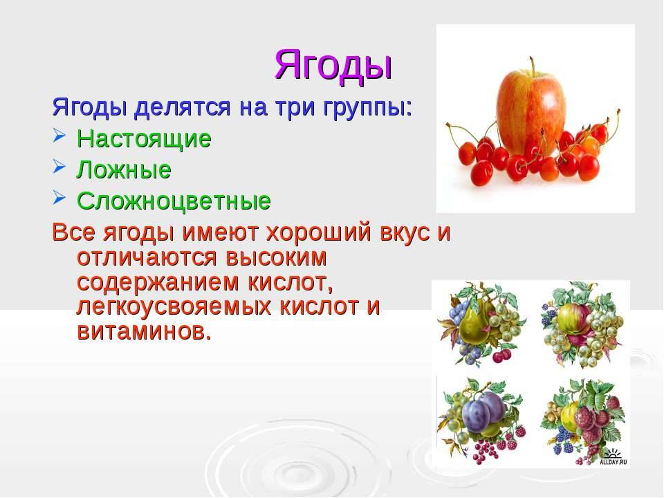 В чем разница между фруктами и ягодами - creativegurumind.ru