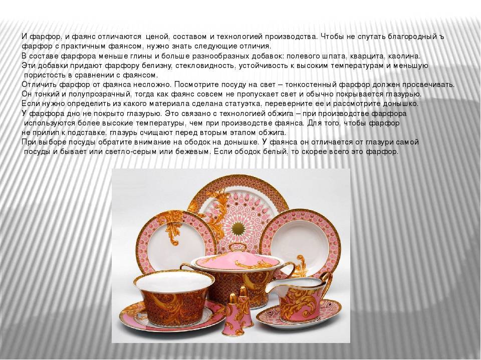 Фаянс и фарфор: в чем разница между материалами и чем они похожи