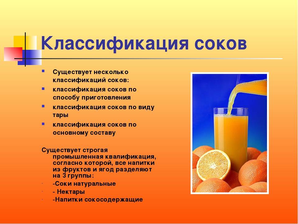 Сок, нектар, напиток — в чем разница?