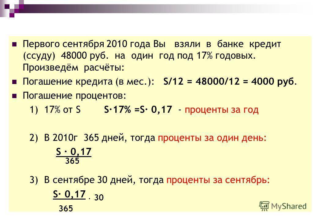 Кредитный калькулятор
