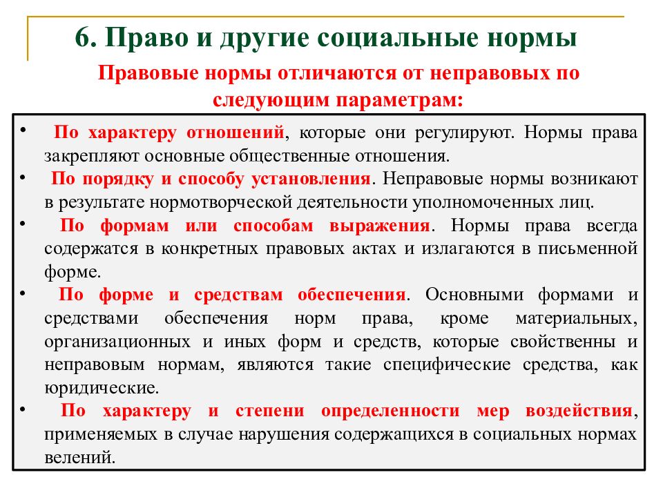 Правовое государство: понятие, признаки. отличительные черты правового и неправового государств