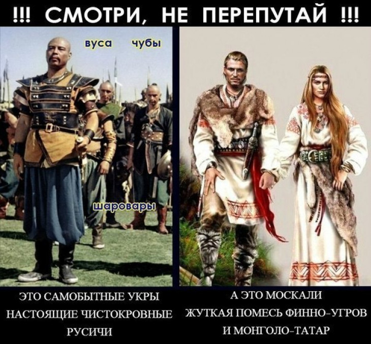 В чем же все-таки разница между хохлом и кацапом? русским и украинцем? откуда взялась ненависть?