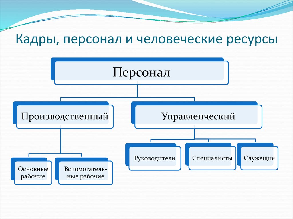 Трудовые ресурсы. персонал и… кадры