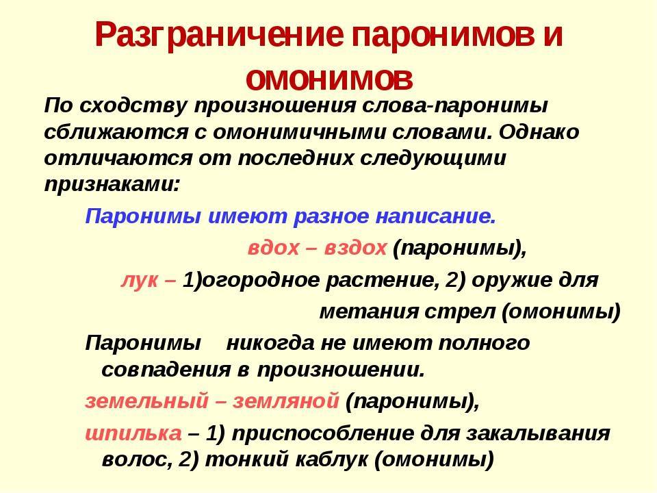 Сложности русского языка: паронимы. часть 1
