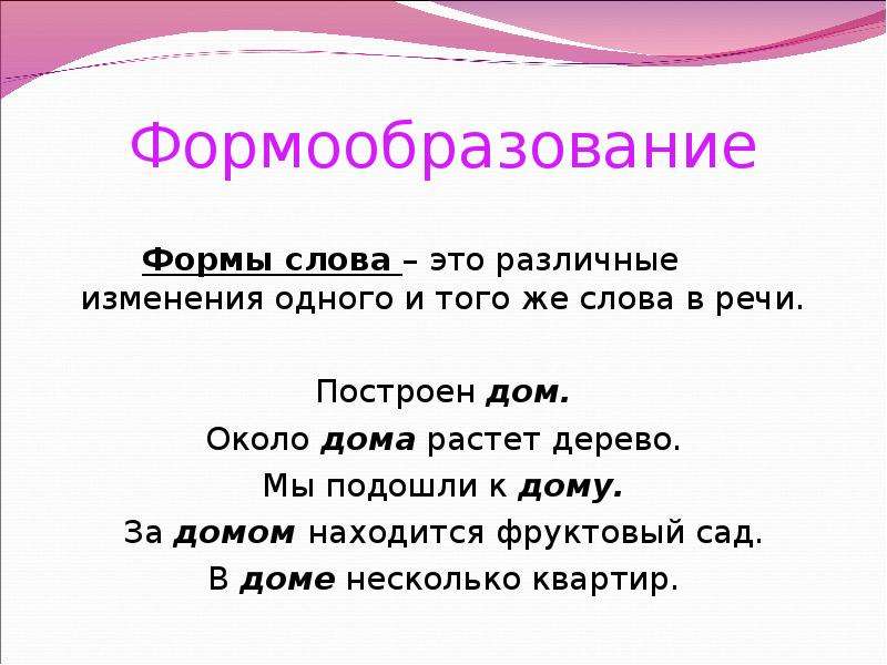 Однокоренные слова и формы слова - отличия, примеры