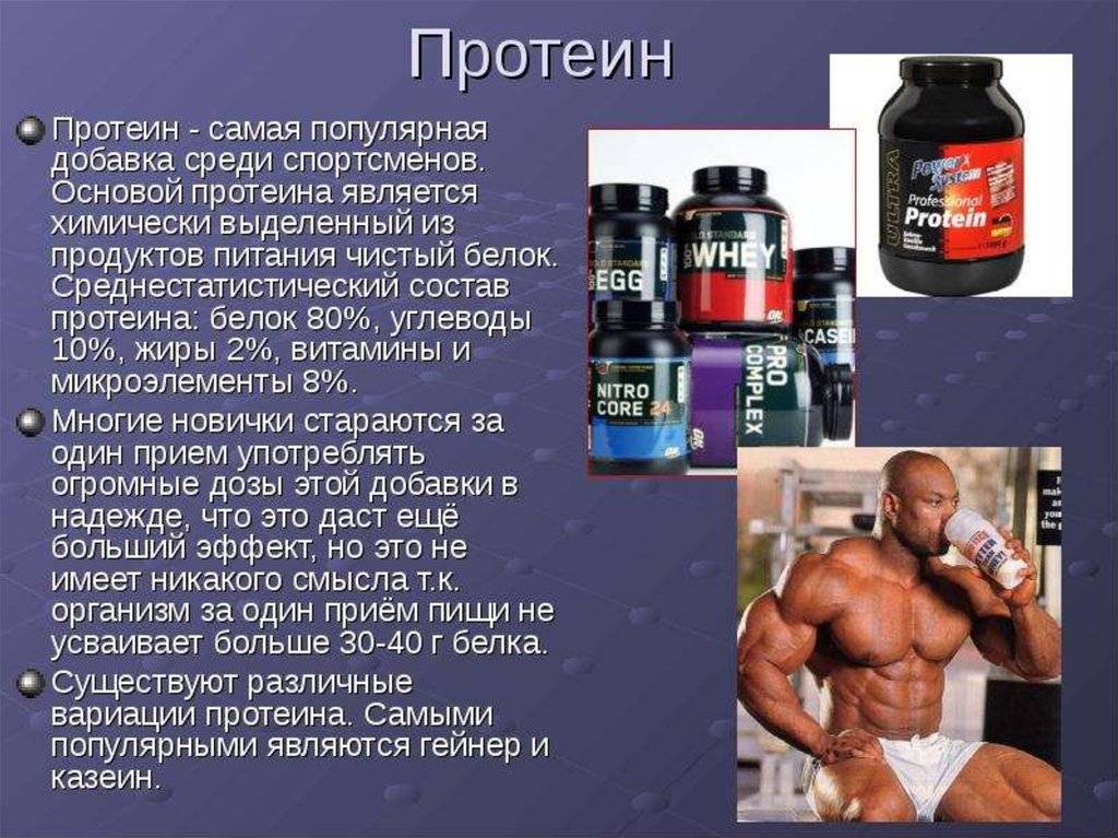 Виды протеина в спортивном питании