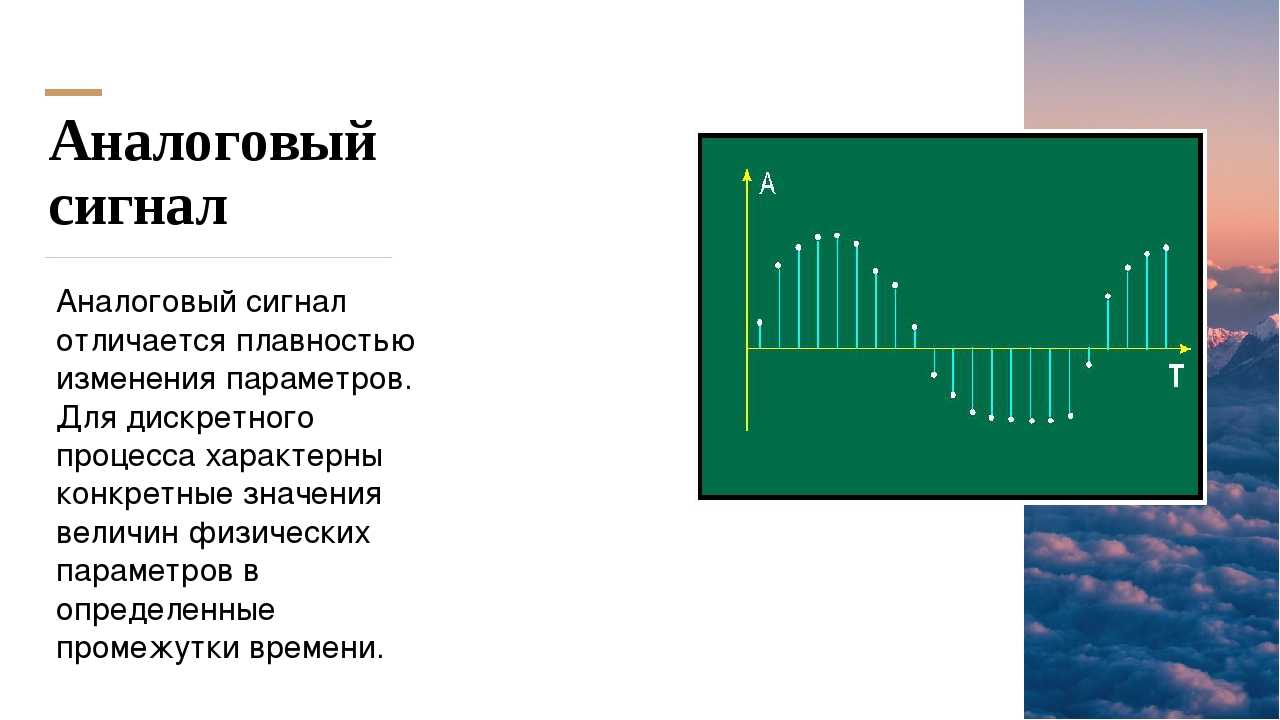 Аналоговый и цифровой сигнал: что это такое, отличие, разница, примеры