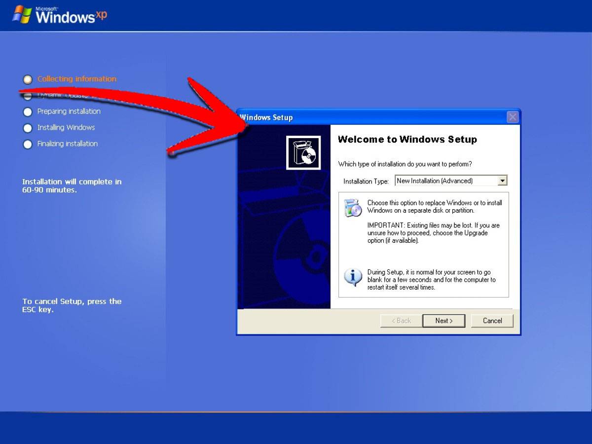 Переустановка виндовс xp через биос. что нужно, чтобы установить windows xp на компьютер