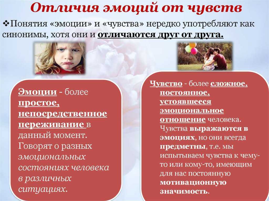 Эмоции и чувства: чем они отличаются, основные виды и типы эмоций в психологии