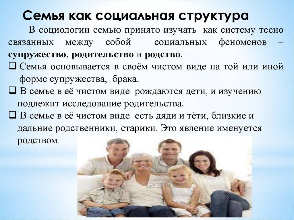 Семья как малая социальная группа