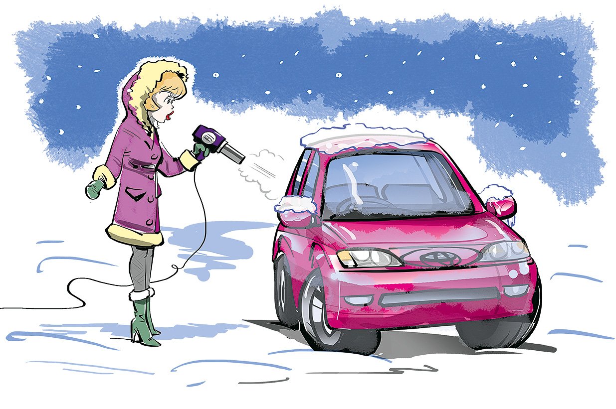 Как отогреть авто зимой на улице