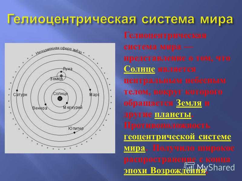 Гелиоцентрическая и геоцентрическая системы мира - различия и принципы